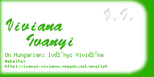 viviana ivanyi business card